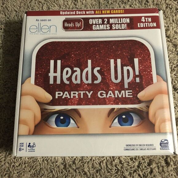 Heads Up! Party Game FAMILY FUN! Ellen Degeneres Show 4th Edition New Sealed Box - Picture 1 of 2
